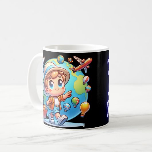 Mug Voyage, sourire, répéter (Devant gauche)