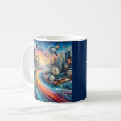 Mug Voyage sur route de déviation de temps (Devant gauche)