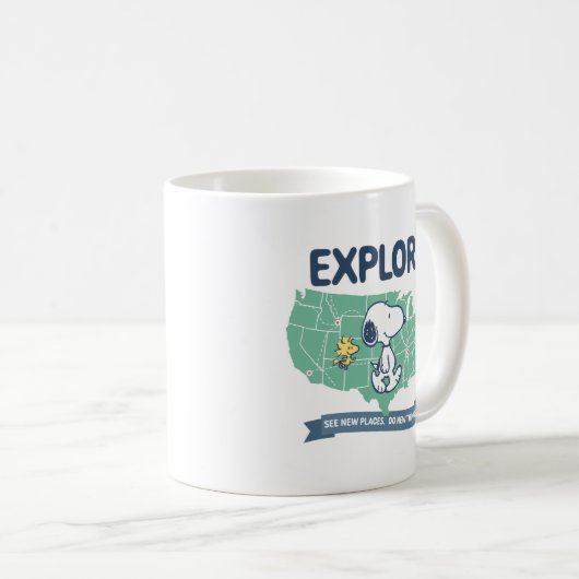 Mug Voyage sur route | Explorez les cacahuètes (Devant droit)