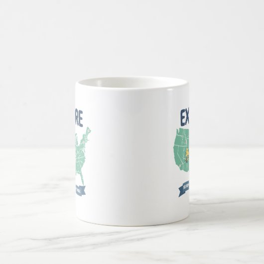 Mug Voyage sur route | Explorez les cacahuètes (Centre)