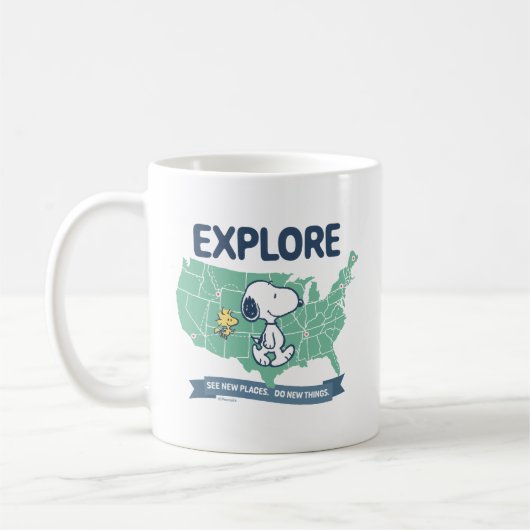 Mug Voyage sur route | Explorez les cacahuètes (Gauche)