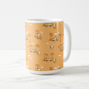 Mug Voyage sur route   Peanuts Snoopy Beach Motif