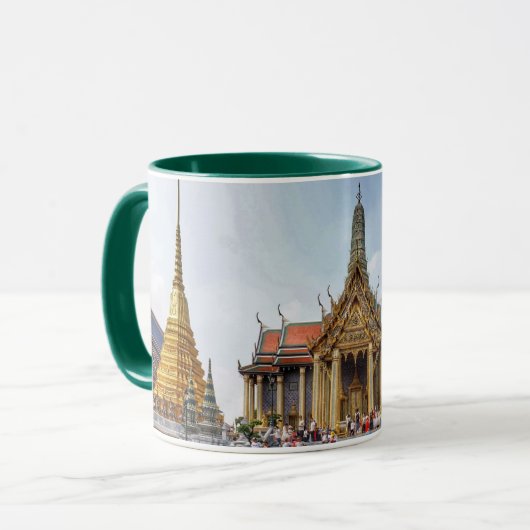 Mug Voyage Thaïlande Bangkok Grand Palais Scène (Devant gauche)