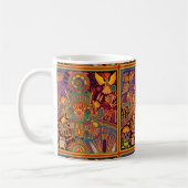 Mug Voyage tribal maya mexicain de Boho d'art d'Oaxaca (Gauche)