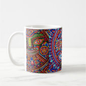 Mug Voyage tribal maya mexicain de Boho d'art d'Oaxaca (Gauche)