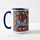 Mug Voyage tribal maya mexicain de Boho d'art d'Oaxaca (Gauche)