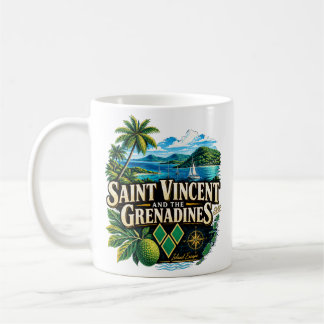 Mug Voyage vintage à Saint-Vincent-et-les-Grenadines