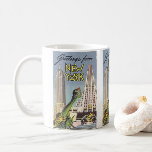 Mug Voyage Vintage, Monuments célèbres de la ville de 
