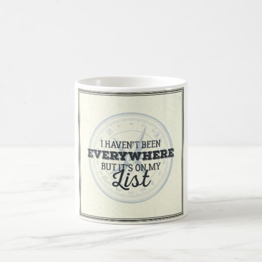 Mug Voyagent plus de citation de motivation de timbre (Centre)