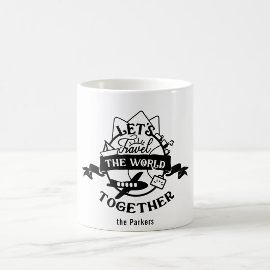 Mug Voyageons ensemble dans le monde | Amusant (Centre)