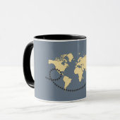 Mug Voyageons l'illustration du monde (Devant gauche)