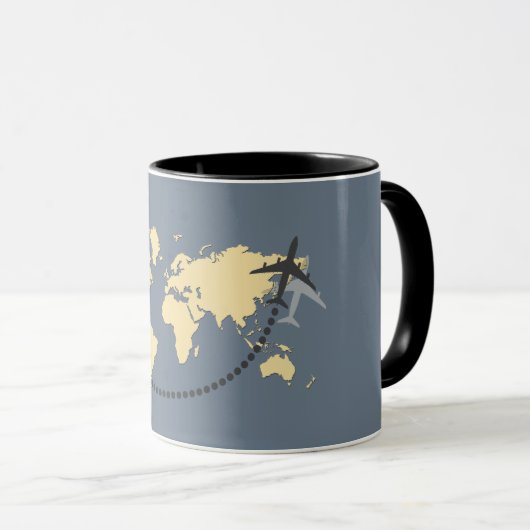 Mug Voyageons l'illustration du monde (Devant droit)