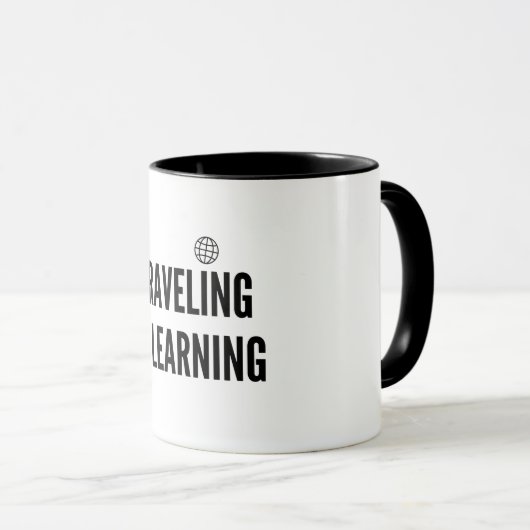 Mug Voyager, c'est apprendre (Devant droit)