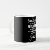 Mug Voyager Citations Aventure Citation Idée cadeau (Devant gauche)