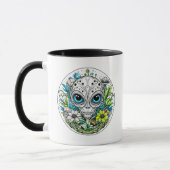 Mug Voyager cosmique | Floral extraterrestre Alien (Gauche)