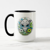 Mug Voyager cosmique | Floral extraterrestre Alien (Gauche)