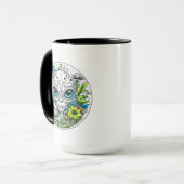 Mug Voyager cosmique | Floral extraterrestre Alien (Devant gauche)