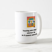 Mug Voyager : où se trouve "home" partout où se trouve (Devant droit)