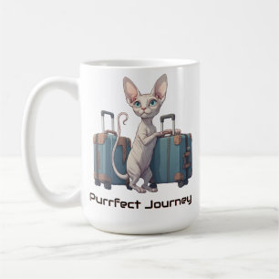 Mug Voyageur Chat Mignon – Cadeau pour les Amateurs de