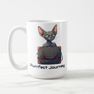 Mug Voyageur Chat Mignon – Cadeau pour les Amoureux de