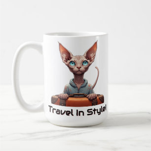 Mug Voyageur Chat Mignon – Cadeau pour les Amoureux de