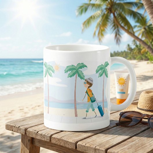 Mug Voyageur de vacances Tropical Fun Beach Travel