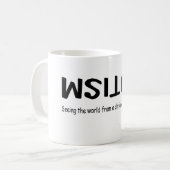 Mug Voyant le monde d'un angle différent (morceaux) (Devant gauche)