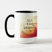 Mug Voyez la beauté dans tout (Gauche)