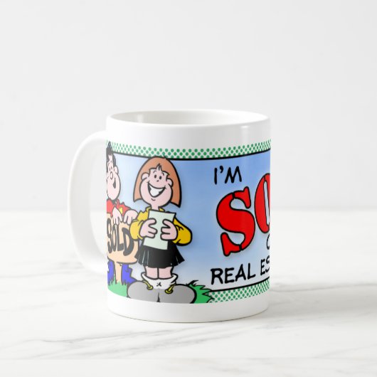 Mug Vrai agent immobilier (Devant gauche)