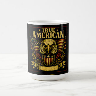 Mug Vrai Américain – Fierté de patriote audacieuse