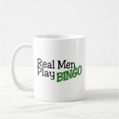 Mug Vrai bingo-test 3 de jeu d'hommes (Gauche)