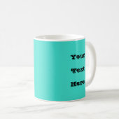 Mug Vrai bleu turquoise bleu vert Sud-ouest couleur so (Devant droit)