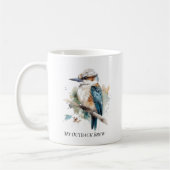 Mug Vrai Kookaburra Bleu, personnalisé (Gauche)