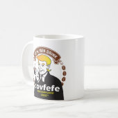Mug VRAIE BOISSON COVFEFE D'HOMMES ! Parodie de café (Devant gauche)
