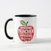 Mug vraiment extraordinaire Enseignant Merci pomme cad (Gauche)