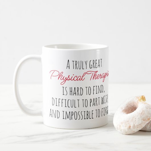 Mug Vraiment une excellente citation de physiothérapeu (Avec donut)