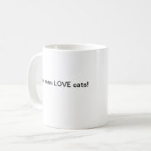 Mug Vrais chats d'AMOUR d'hommes ! (Devant gauche)