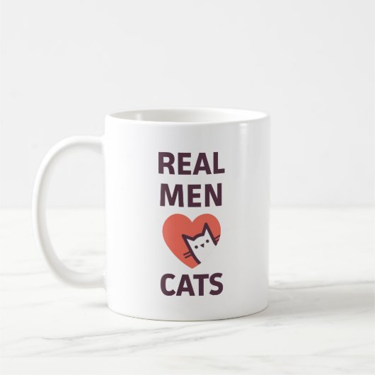 Mug Vrais chats d'amour d'hommes (Gauche)