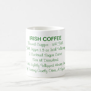 Mug Vrais shamrocks irlandais de boissons de recette