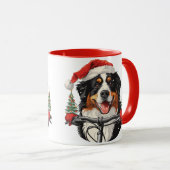 Mug VTT bernois de Noël (Devant droit)