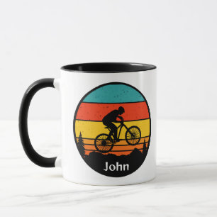 Mug VTT, cavaliers, couleurs audacieuses