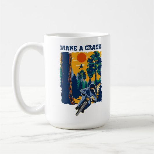 Mug VTT citation drôle cadeau pour moker (Gauche)
