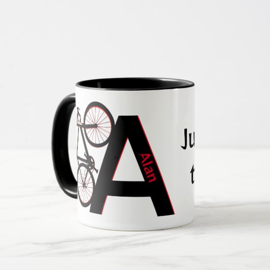 Mug VTT, descente, vélo (Devant gauche)