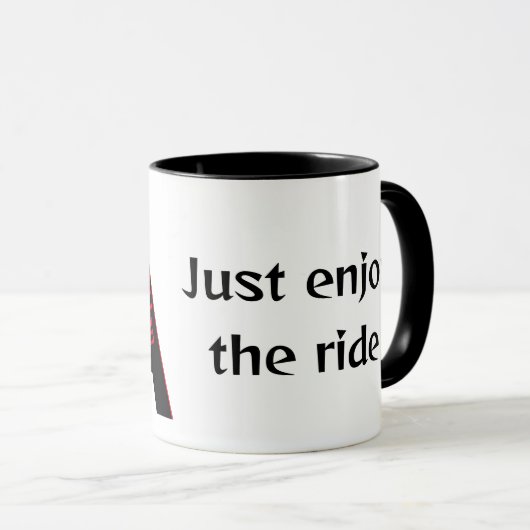 Mug VTT, descente, vélo (Devant droit)