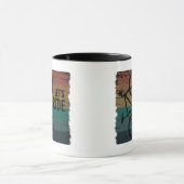 Mug VTT Descente - Vélo Tout Terrain Vintage (Centre)