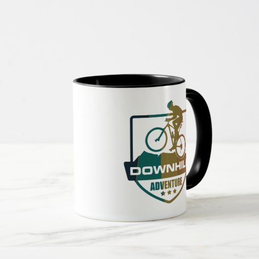 Mug VTT Downhill (Devant droit)