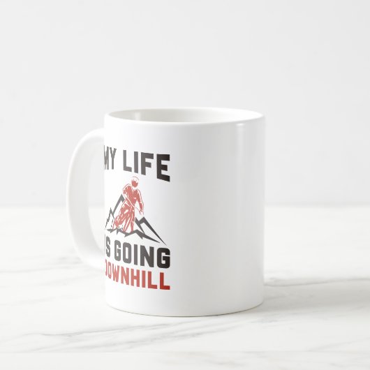Mug VTT Downhill (Devant gauche)