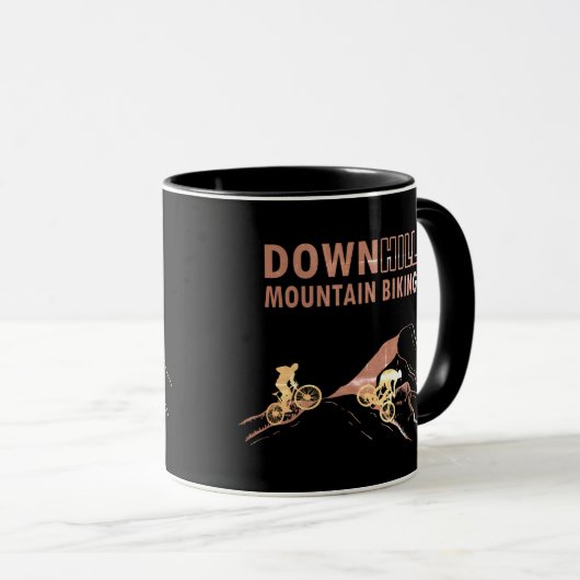 Mug VTT Downhill (Devant droit)