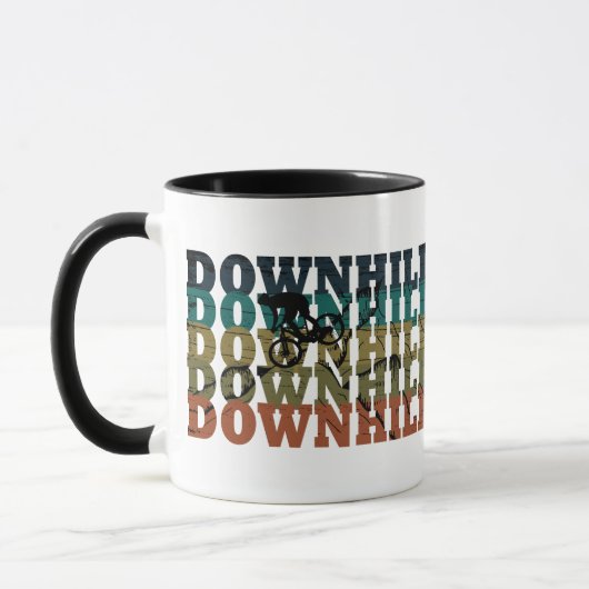 Mug VTT Downhill Vélo de Montagne (Gauche)