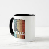 Mug VTT Downhill Vintage Vélo de Montagne (Devant gauche)